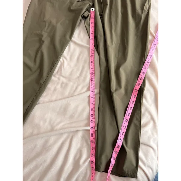 Utopia by Hue Womens XL Olive Green Drawstring Jogger Pants Stretch Activewear - Image 8