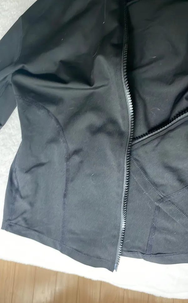 Athletic Zip Up Jacket Black - Image 3