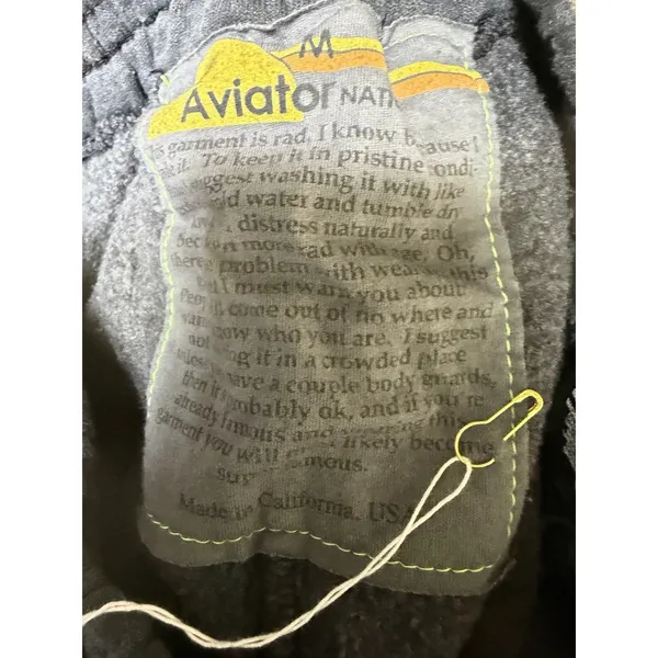 Aviator Nation Wide Leg Pocket Sweatpants‎ Faded Smoke Women's Size Medium - Image 8