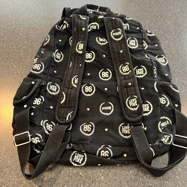 PINK Victoria's Secret Black Backpack with Modern Design - Image 3