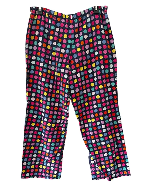 Victoria's Secret Pajama Set M Multi-Color Polka Dot 100% Cotton Button Up Pants - Image 13