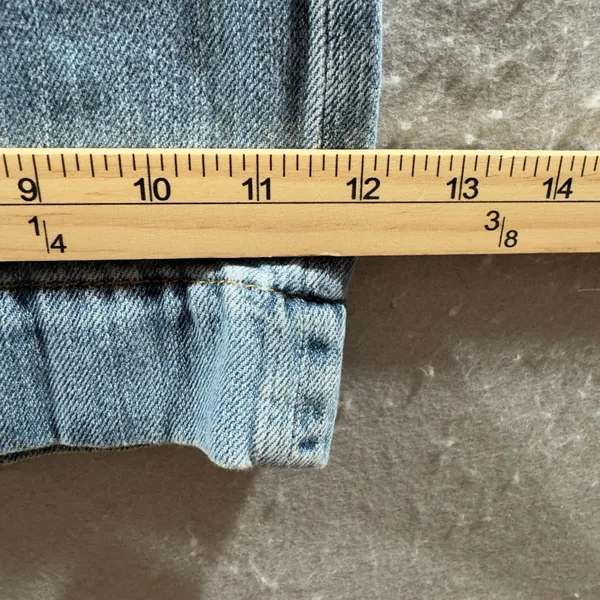 2106 | Zara High Waist Wide Leg Light Wash Denim Jeans Blue Womens 10 - Image 4