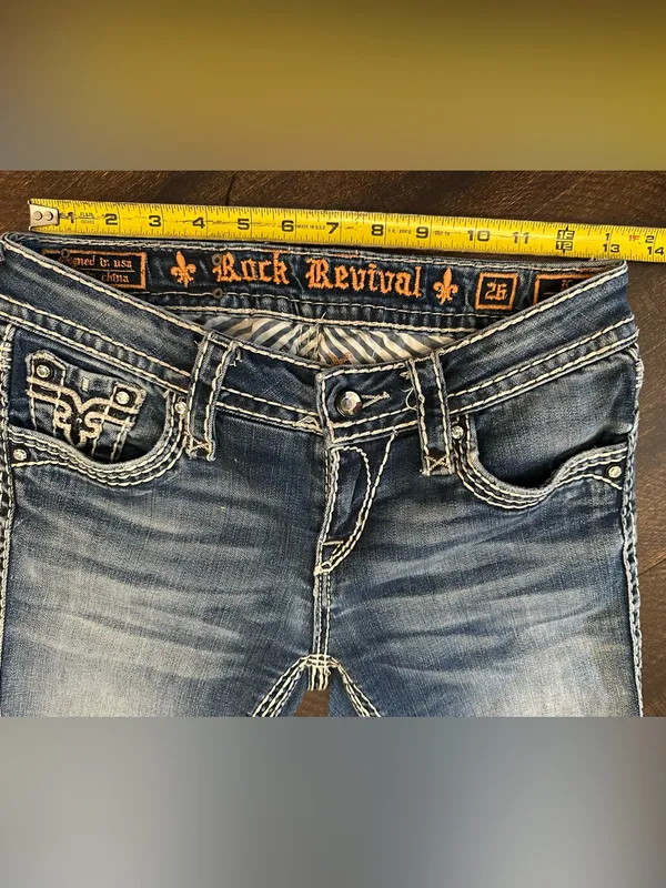 Rock Revival Women’s Kai Straight Leg Jeans-Size 26x32 - Image 3