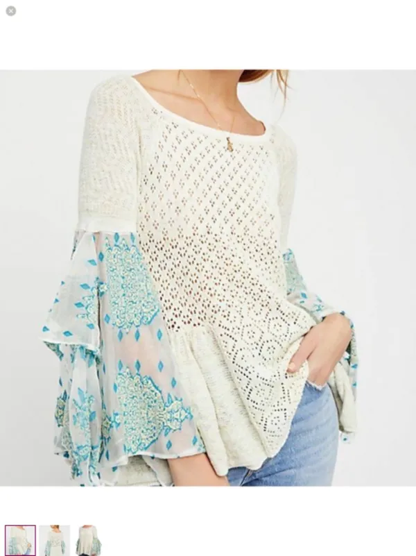 Free People Bell Sleeve Top - Image 3