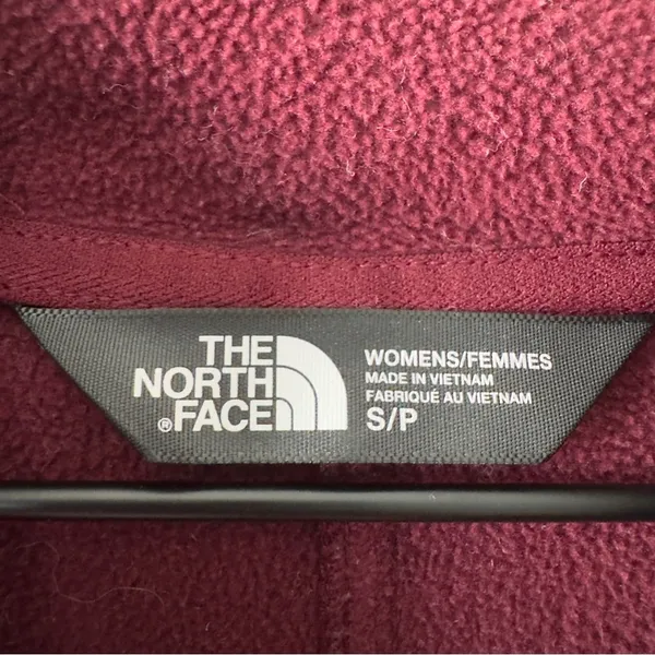 The North Face Red Utility Jacket with Hood Tunic Length Pockets Full Zip quilt - Image 11