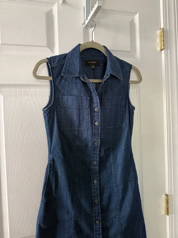 Banana Republic Mini Denim Dress - Image 3