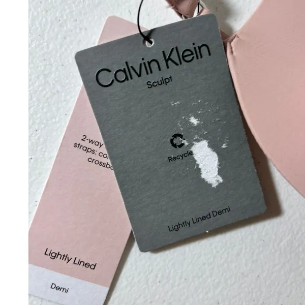 Calvin Klein NWT 32B Sculpt Lightly Lined Demi Bra Pink 2-Way Convertible Straps - Image 8