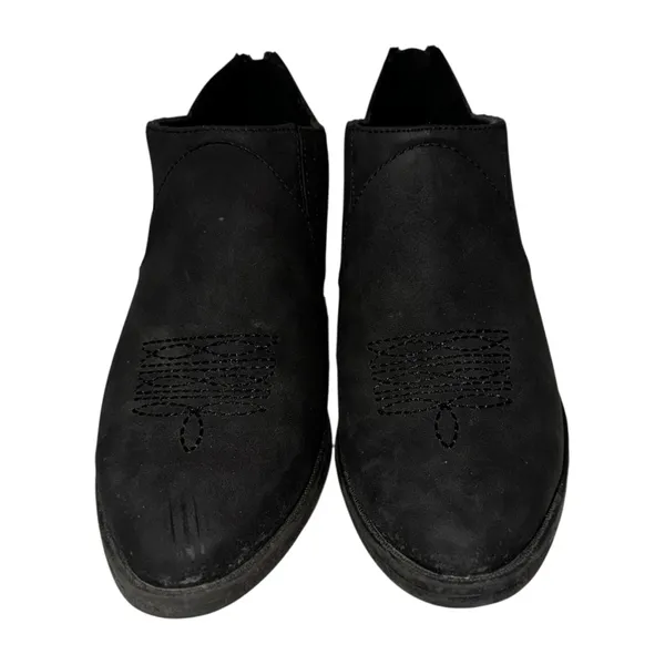 BLOWFISH‎ MALIBU Black Vegan Suede Low Block Heel Ankle Coastal Cowgirl Boot - 9 - Image 4
