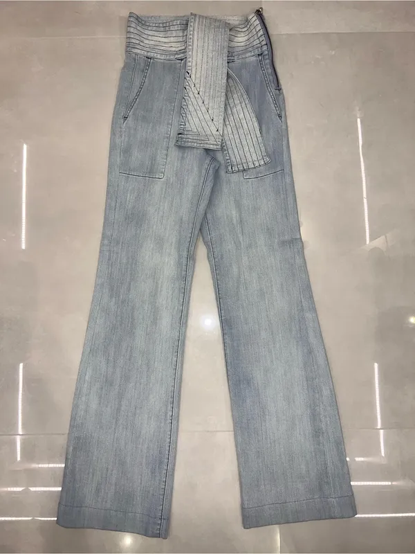 7 FOR ALL MANKIND Belted Wide-Leg Jeans - Image 3