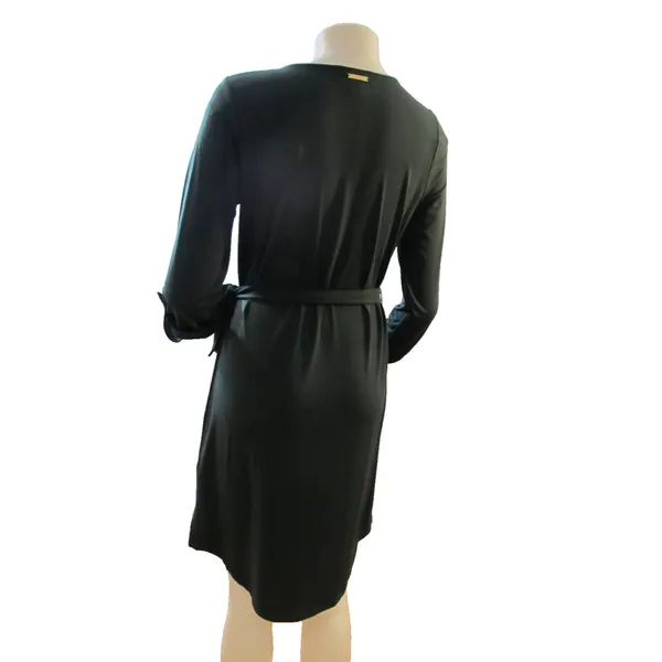 Michael Kors Women’s Green Wrap Dress Gold Chain Detail Size Small Pre‑Owned - Image 2