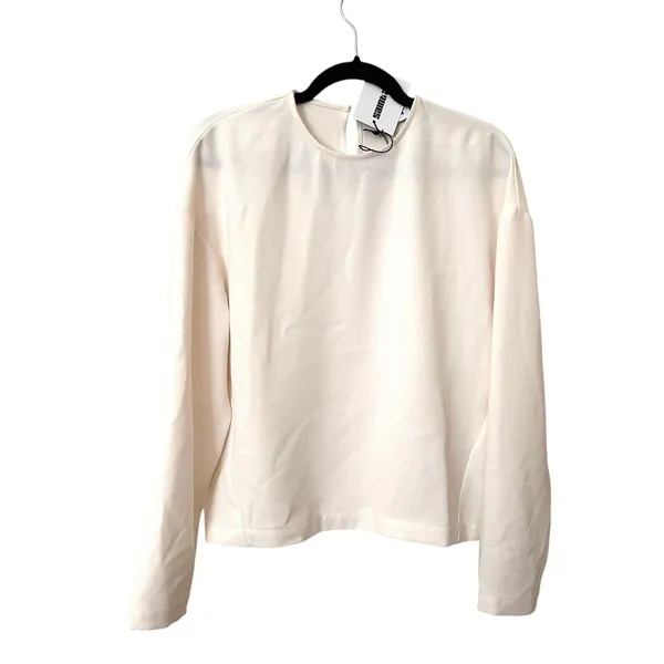 SAINT‎ ART Paris Crepe Blouse Ivory NWT Medium - Image 2