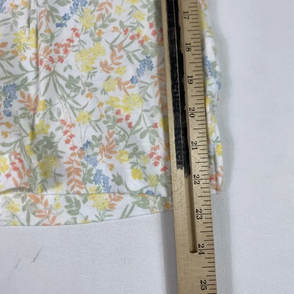 Lauren Ralph Lauren Pajama Shirt‎ Womens Large White Floral Print Top Sleepwear - Image 5