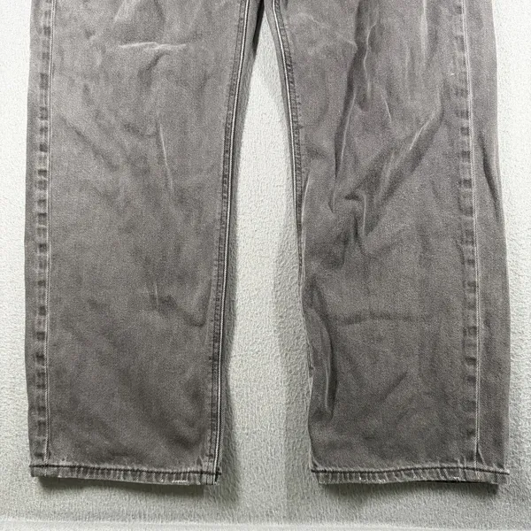 American Eagle 90s Boyfriend Jeans Womens 8 Faded Black High Rise Distressed - Image 2