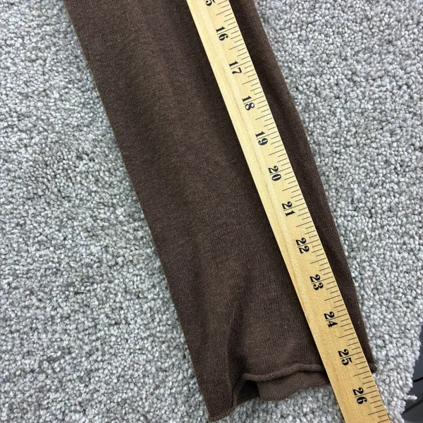 Sparrow Brown‎ Linen Cotton Blend Cardigan Sweater Ruffle Womens M Boho Chic - Image 7