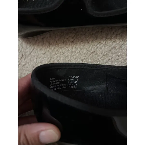 Capezio Tap Dance Shoes Sz 6 Black Patent Sleek Dancing Ballet Jazz Minimalist - Image 6