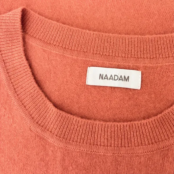 NAADAM Cashmere Crewneck Pullover Sweater Knitwear Terracotta Pink Medium - Image 9