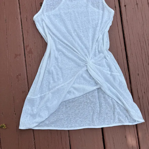 Victoria’s Secret white beach cover up tank S - Image 3