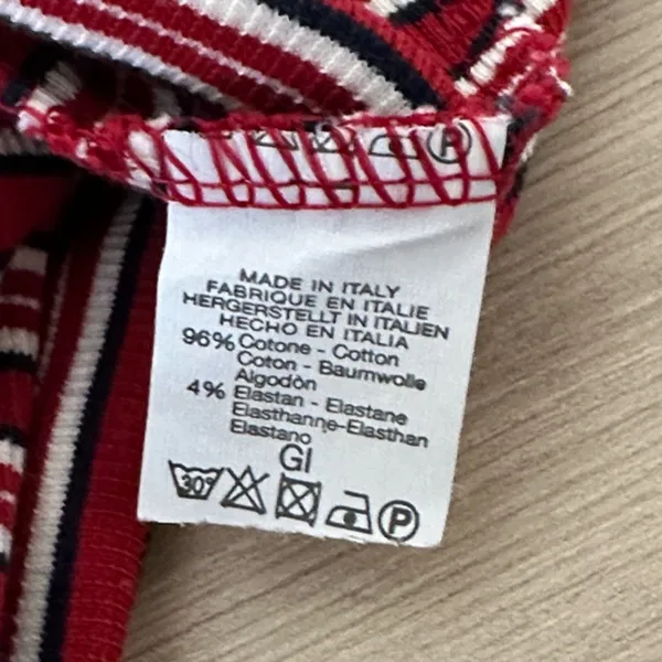 Brandy Melville Red and White Striped Top - Image 6