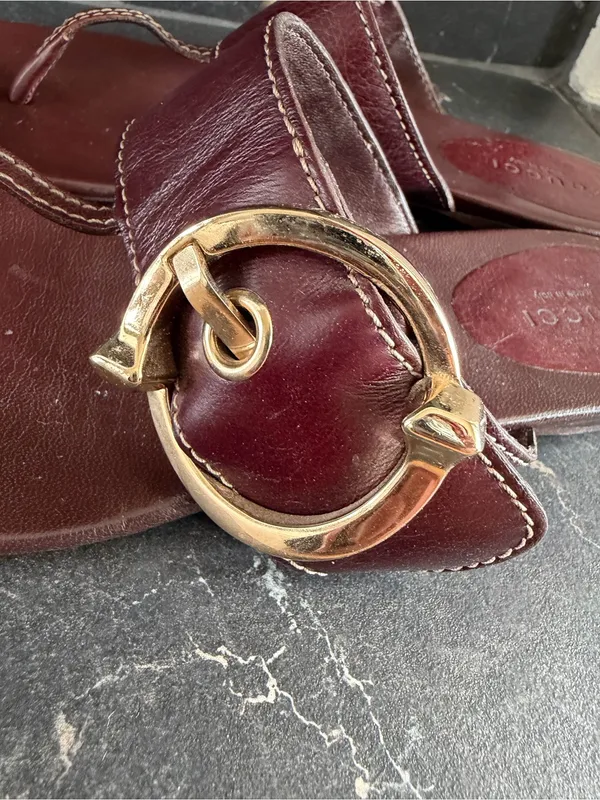 Gucci Horsebit Leather Sandals - Image 6