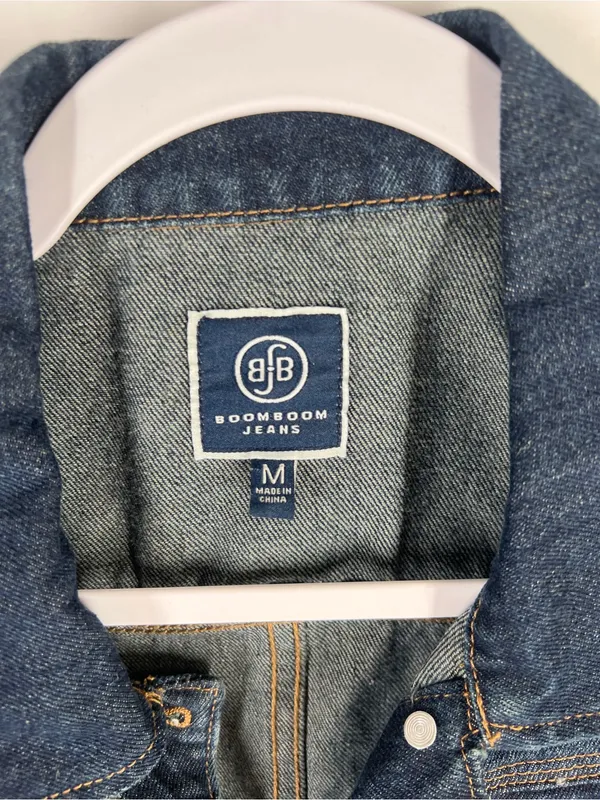 Boom‎ Boom Jeans Dark Wash Distressed Denim Vest Medium - Image 3