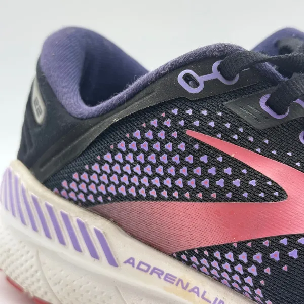 Brooks Adrenaline‎ GTS 22 Running Shoes Womens 9 Navy Purple Pink Athletic Snkr - Image 7
