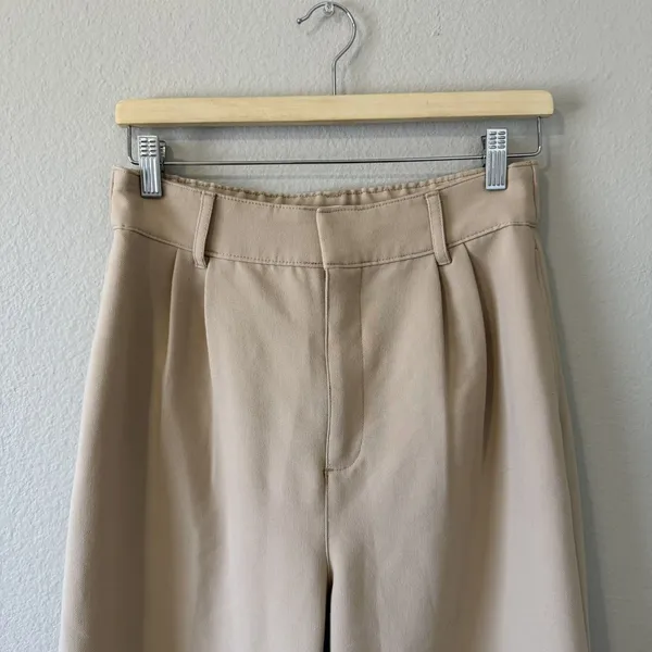 Abercrombie & Fitch Brown Tailored Trouser Pants High Rise Office Career Medium - Image 4