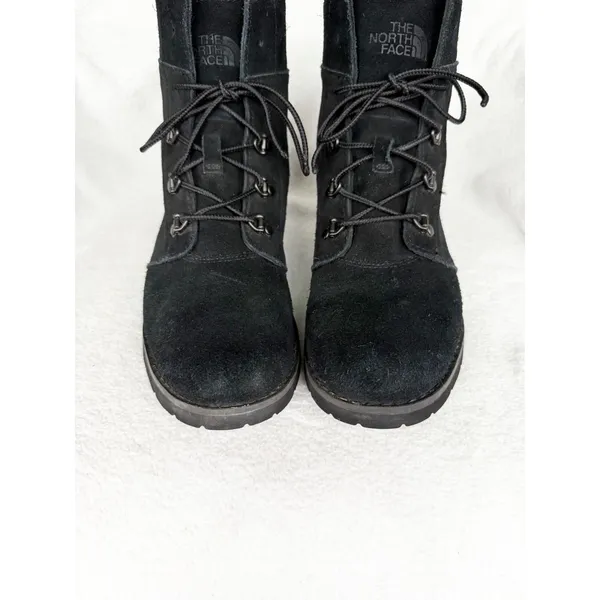 The North Face Ballard Lace II Suede Boots Black Combat Womens 8.5 - Image 7
