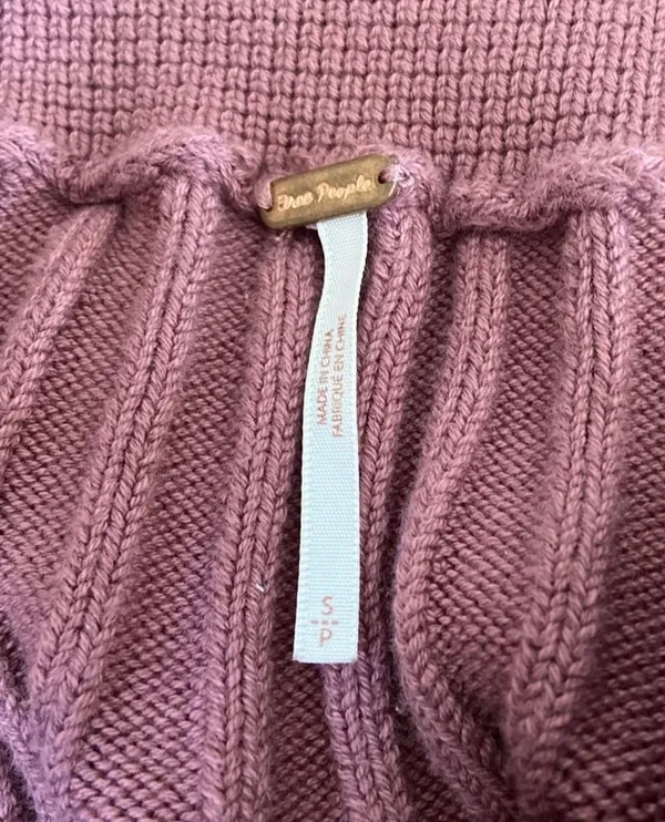 Free People Mauve Knit Skirt - Image 3