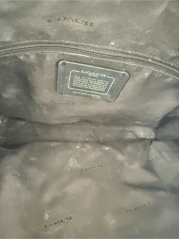 Coach Prairie Satchel Womens Gray Leather Silver Hardware Zip cute preppy y2k - Image 5