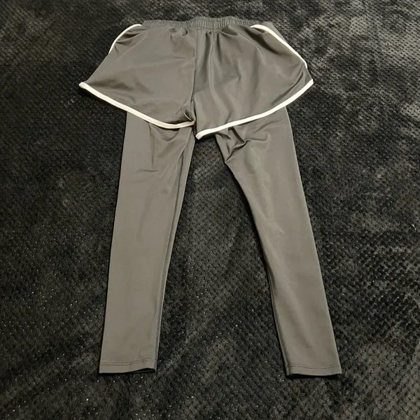 Two Pieces Set Tracksuit Bomber Jacket Sport Set Leggings Shorts Activewear Mesh - Image 11