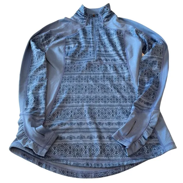 Calia by Carrie‎ Underwood quarter zip pullover. Baby blue size medium. Preowned - Image 2