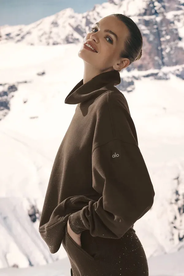 Hazy Mock Alo Yoga Neck Pullover - Image 2