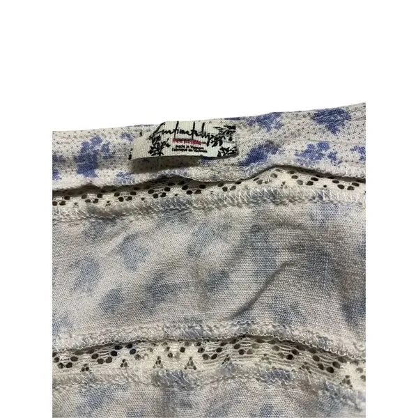 Intimately Free People blue floral top sz M - Image 3