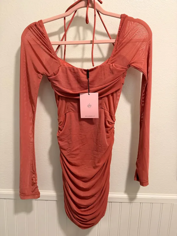 Hello Molly Mini Dress Pink - Image 4