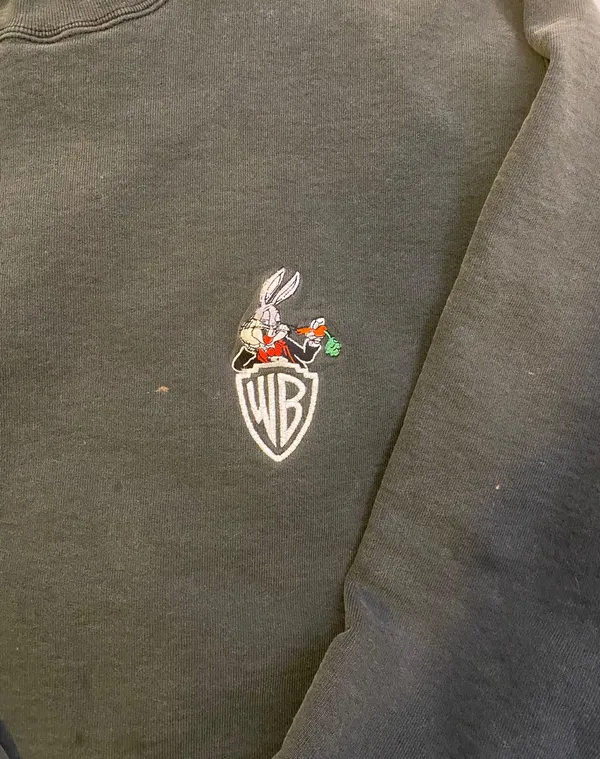 Vintage Warner Brother’s Bugs Bunny Crewneck Black Size L - Image 4