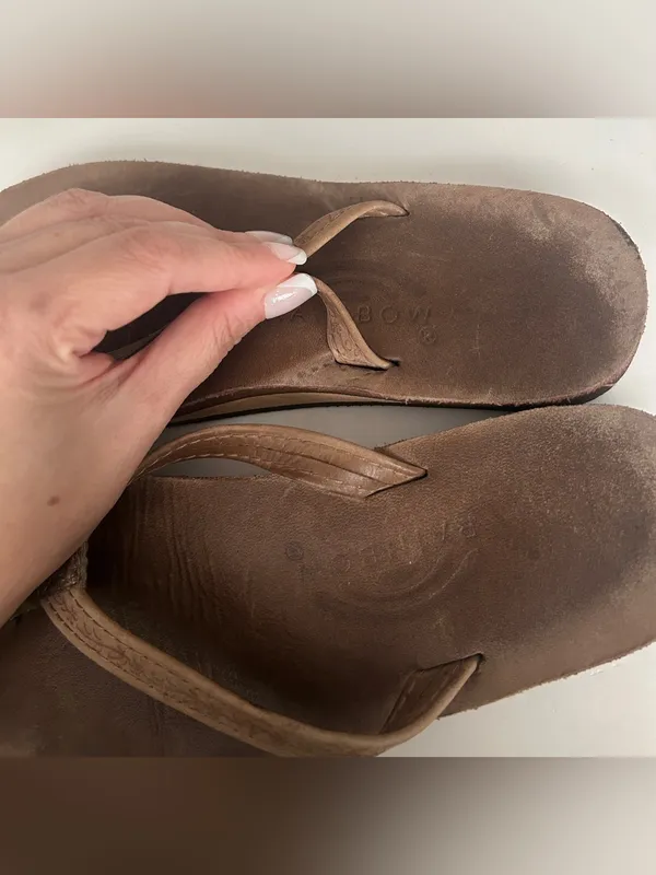 Rainbow Sandals Women’s Single Layer Leather Sandals flip flops - Image 6