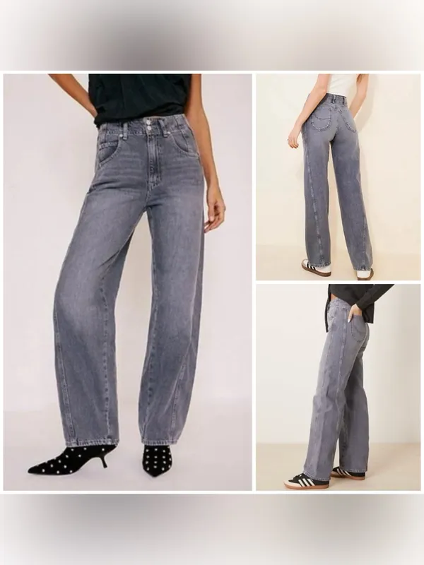 NWOT Free People We the Free Aster Straight Leg Jeans - slate grey - 27 - Image 2
