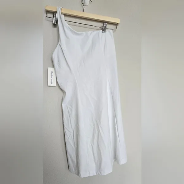 Outdoor Voices Unlined One Shoulder white Dress size XS - Image 4