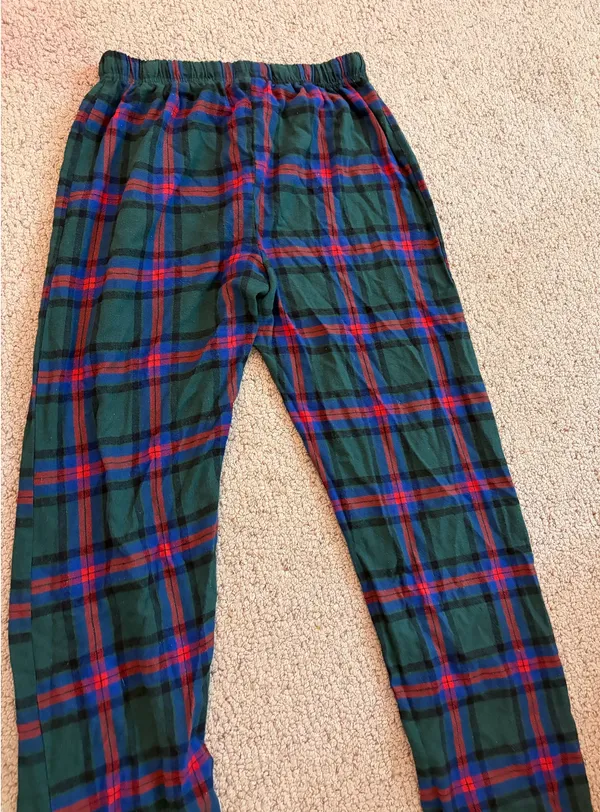 Flannel sweatpants Green Size M - Image 2