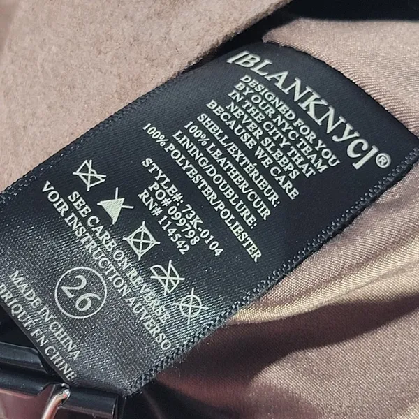 BLANKNYC Women's Brown Faux Suede Mini‎ Skirt Size 26 Zipper Front Pockets - Image 6