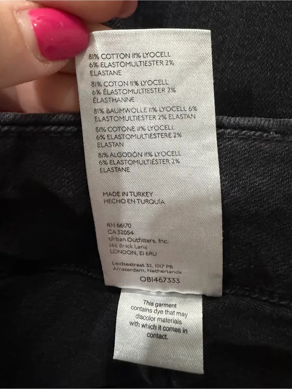 Pilcro Anthropologie The Skipper Black Wide Leg Jeans - Image 4