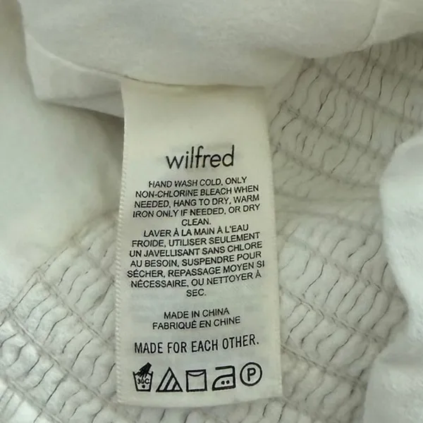Aritzia Wilfred Novella Puff Sleeve Blouse Size Small Ivory White NWOT - Image 4