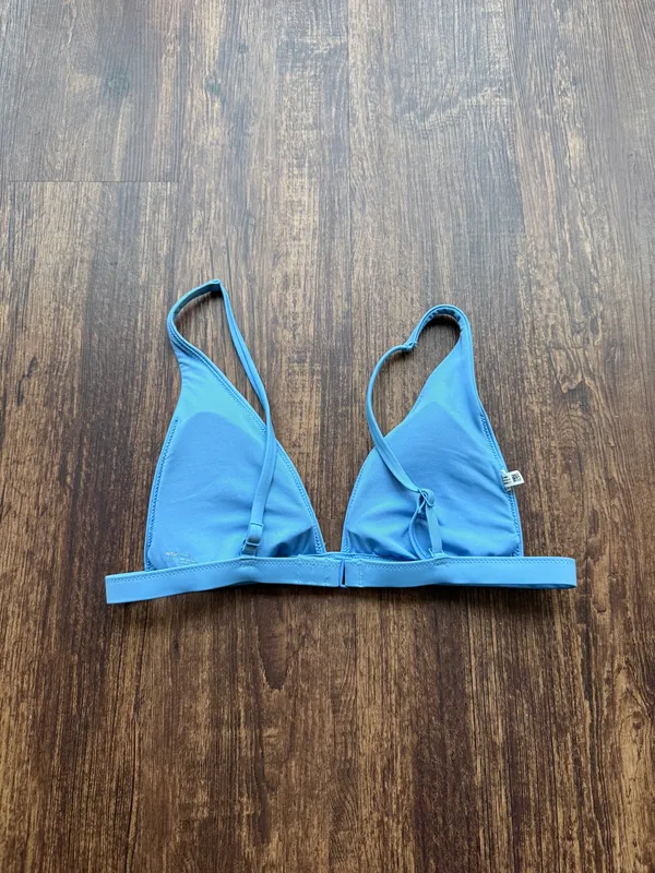Aerie Women’s Blue Triangle Adjustable Bikini Swimsuit Top - Size S - Image 2