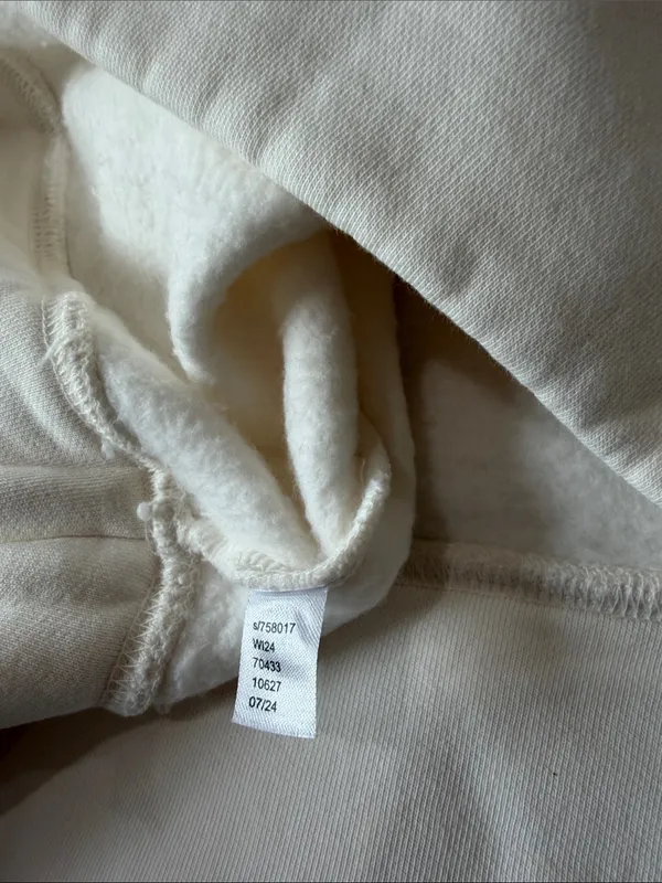 NEW LOU & GREY Ski Resort Glacier Lake Crewneck Sweatshirt Ivory Oversized L - Image 7