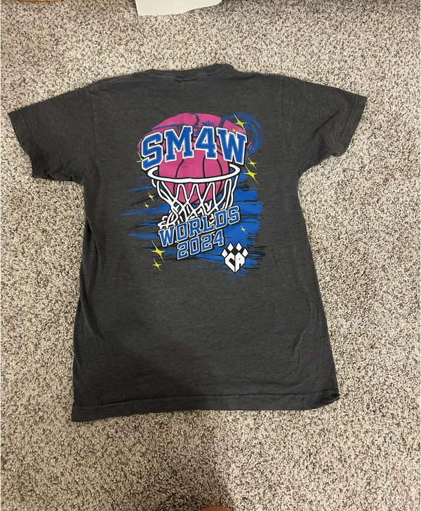 Cheer Athletics Swoosh Shirt Gray - Image 2