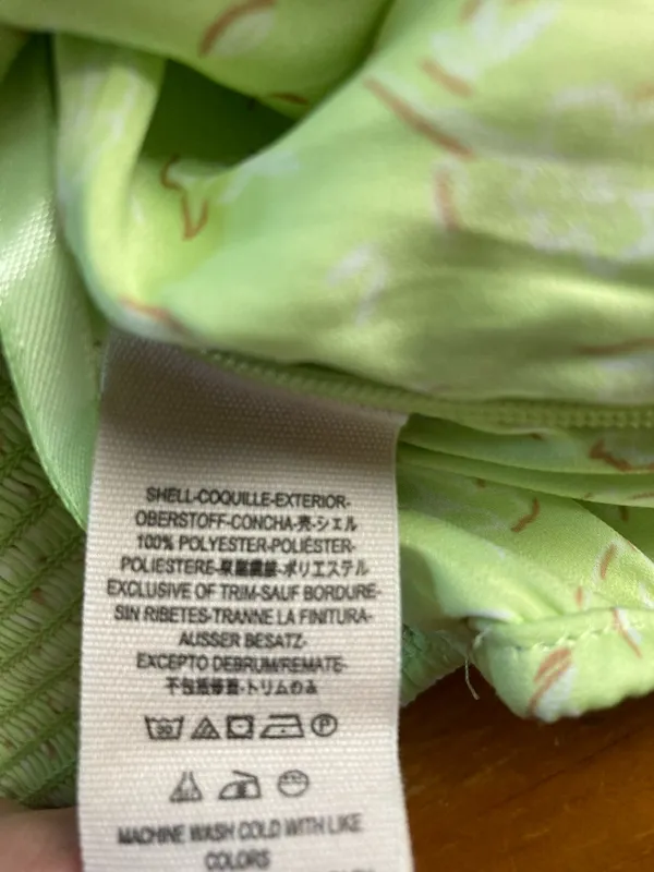Free People Stay With You Lime Green Ruffle-Trim Camisole Medium - Image 5