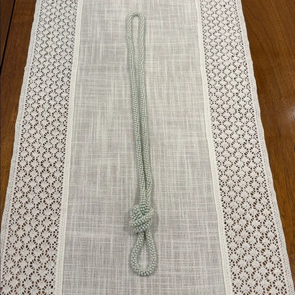 Vintage Faux Pearl Long Beaded Necklace - Image 3