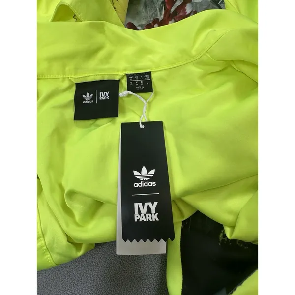 Adidas X Ivy Park Beyonce Satin Robe M Solar Yellow All Gender Printed Graphic - Image 10