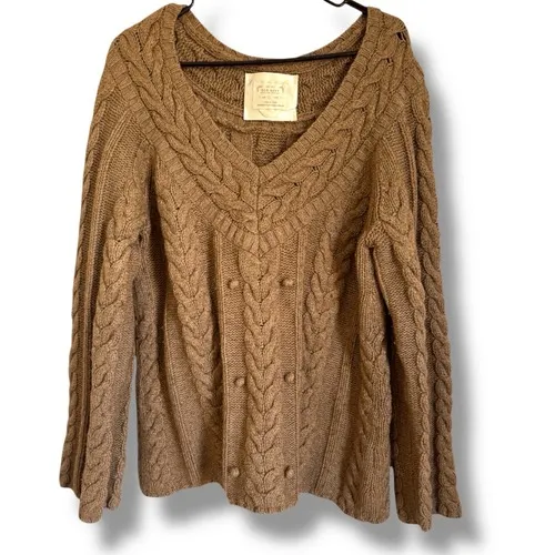 90s Vintage Old Navy sz‎ XL Womens Wool Chunky Cable Knit Pullover Sweater Y2K - Image 3