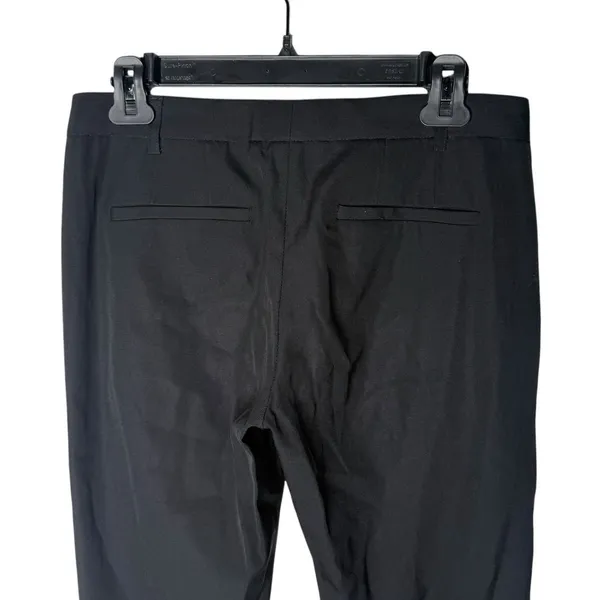 Theory Black Wool Straight Leg Pants Size 4 Zipper Ankle Quiet‎ Luxury Capsule - Image 13